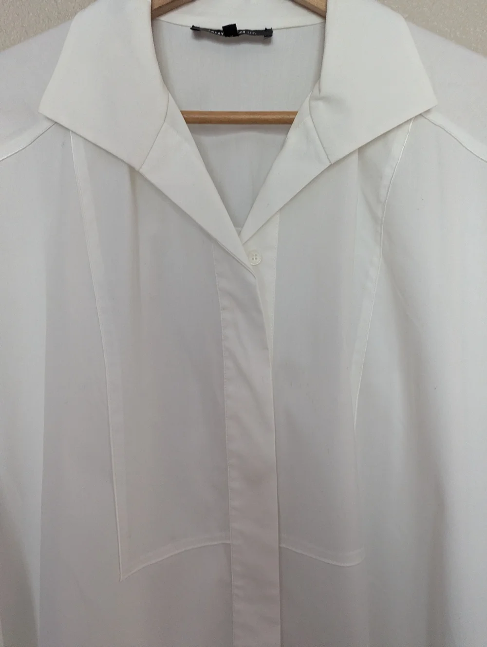 LAFAYETTE 148 New York White Long Sleeve Tunic Blouse Small - Picture 5 of 9